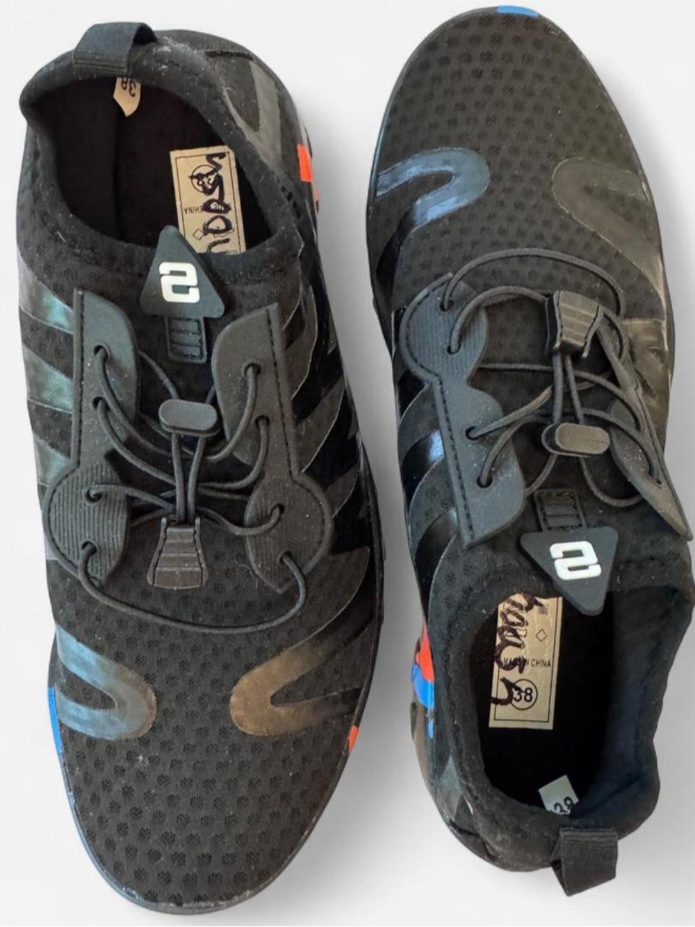 WateLves Unisex Barefoot Water Shoes Black Size 38 New Without Box